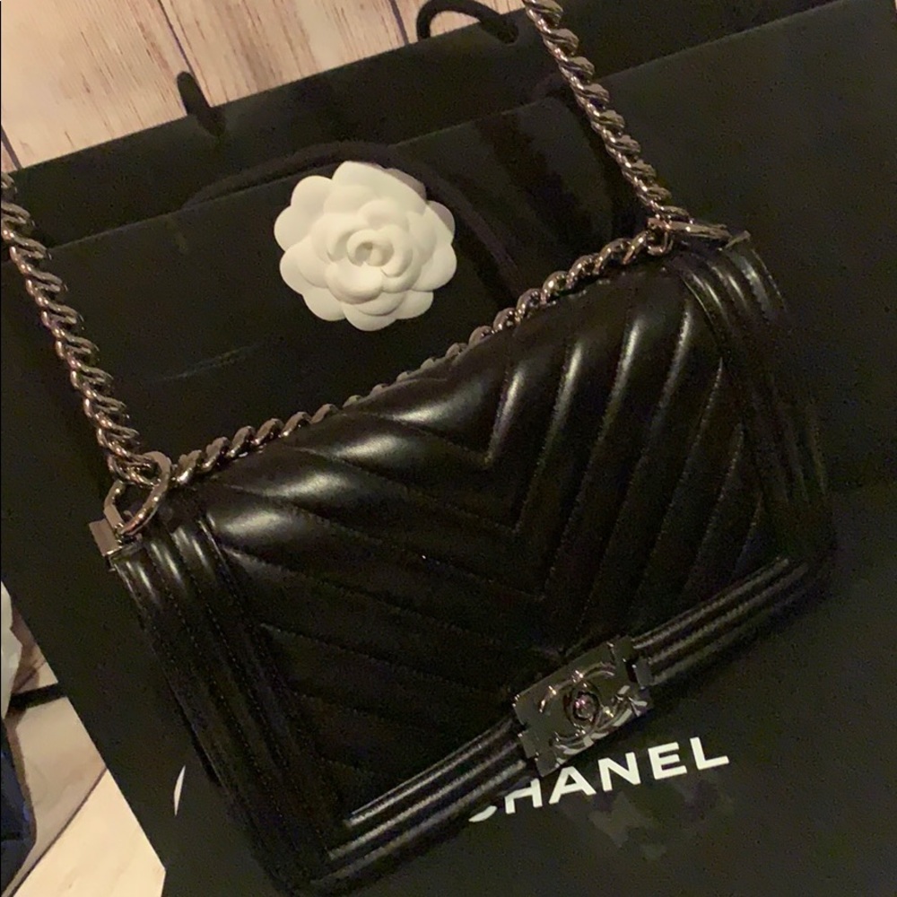 Chanel flapbag chevron black - Picture 3 of 7